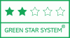 A Green Star System minősítése szerint a 2 csillag azt jelenti, hogy a termék FSC® vagy PEFC™ tanúsított, vagy legalább 50%-ban újrahasznosított rostanyag felhasználásával készült, de a gyár nem rendelkezik ISO 14001 és/vagy EU Ecolabel tanúsítvánnyal.  További információért kattintson a logóra.